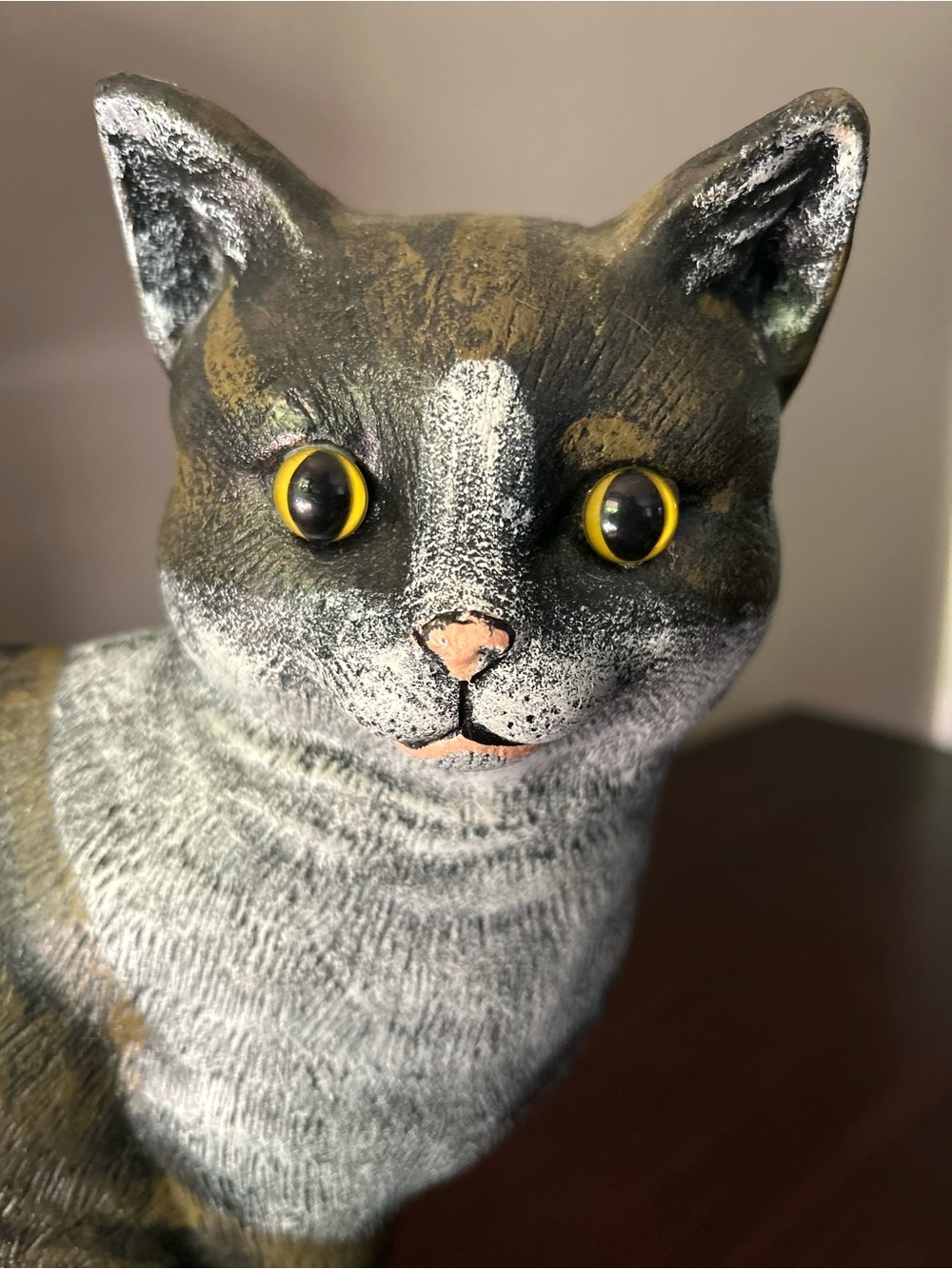 Vintage Door Stop Tabby Cat Heavy Iron - Picture 8 of 10